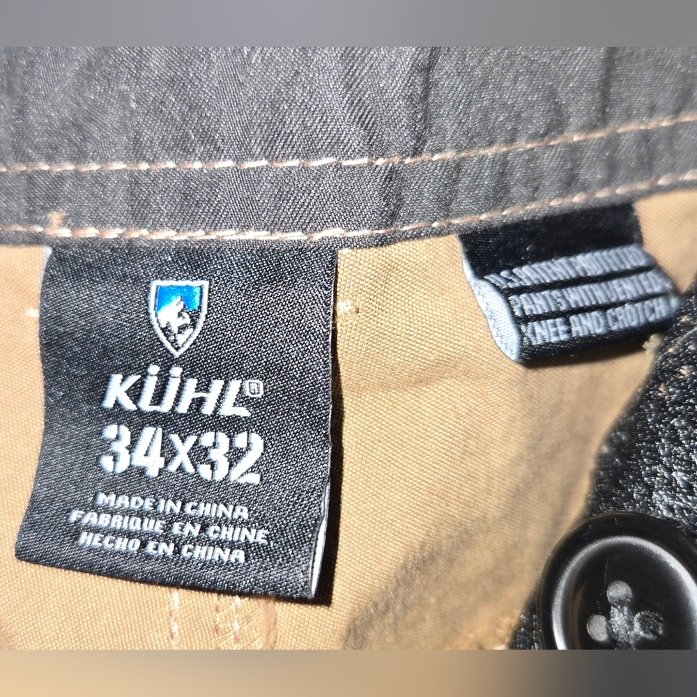 Kuhl Legendary Pants Mens Beige 34”x32” Hiking Straight Leg Mountain Pants